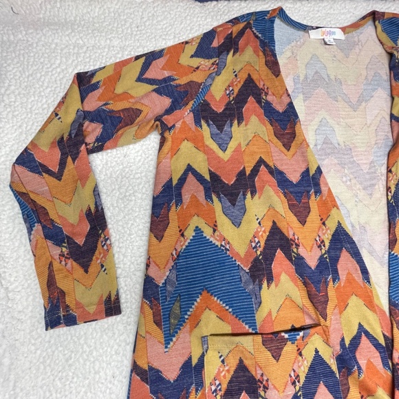 Women’s Medium Multi-Color LuLaRoe Sarah Duster Cardigan - Picture 6 of 15